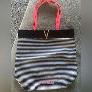 VICTORIA'S SECRET St. Barth Striped Beach Swim Travel Getaway Tote Bag Gift